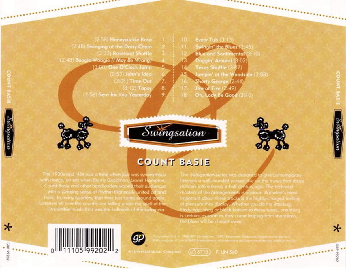 Count Basie – Swing Sation Series Music CD