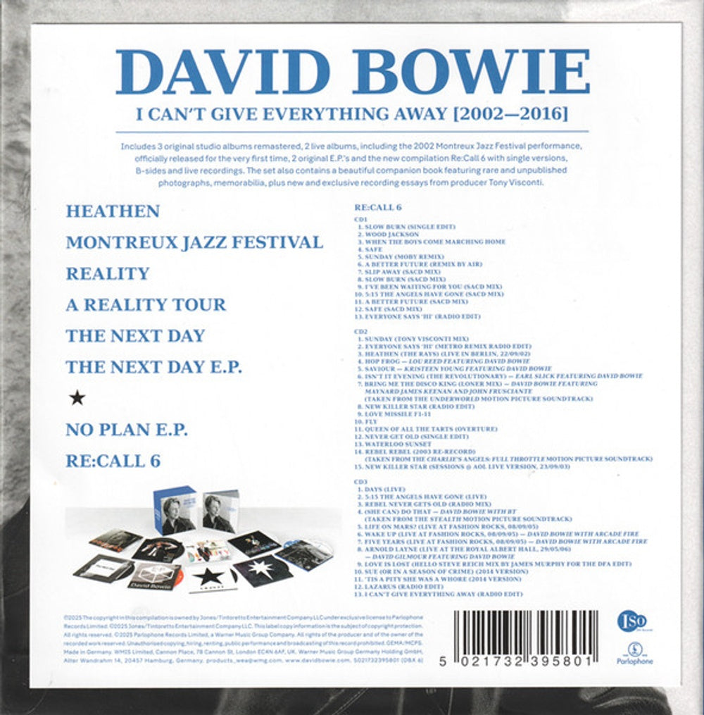 David Bowie – Can't Give Everything Away (13-CD)