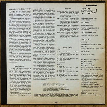 Del Mccoury – Del McCoury Sings Bluegrass (LP Vinyl) Vinyl Record