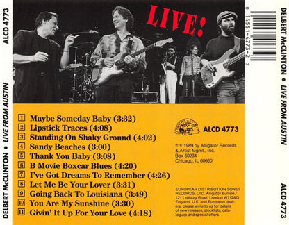 Delbert McClinton – Live from Austin Music CD