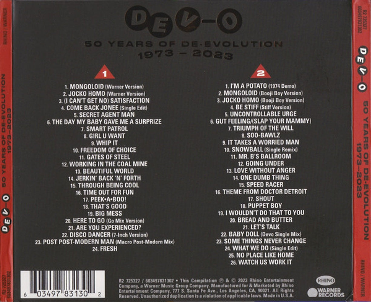 Devo – 50 Years of De-Evolution 1973–2023 (2-CD)