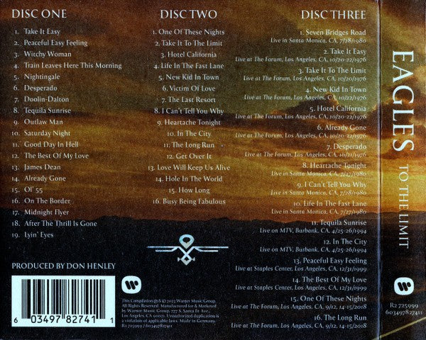 Eagles – To The Limit: ﻿The Essential Collection (3-CD)