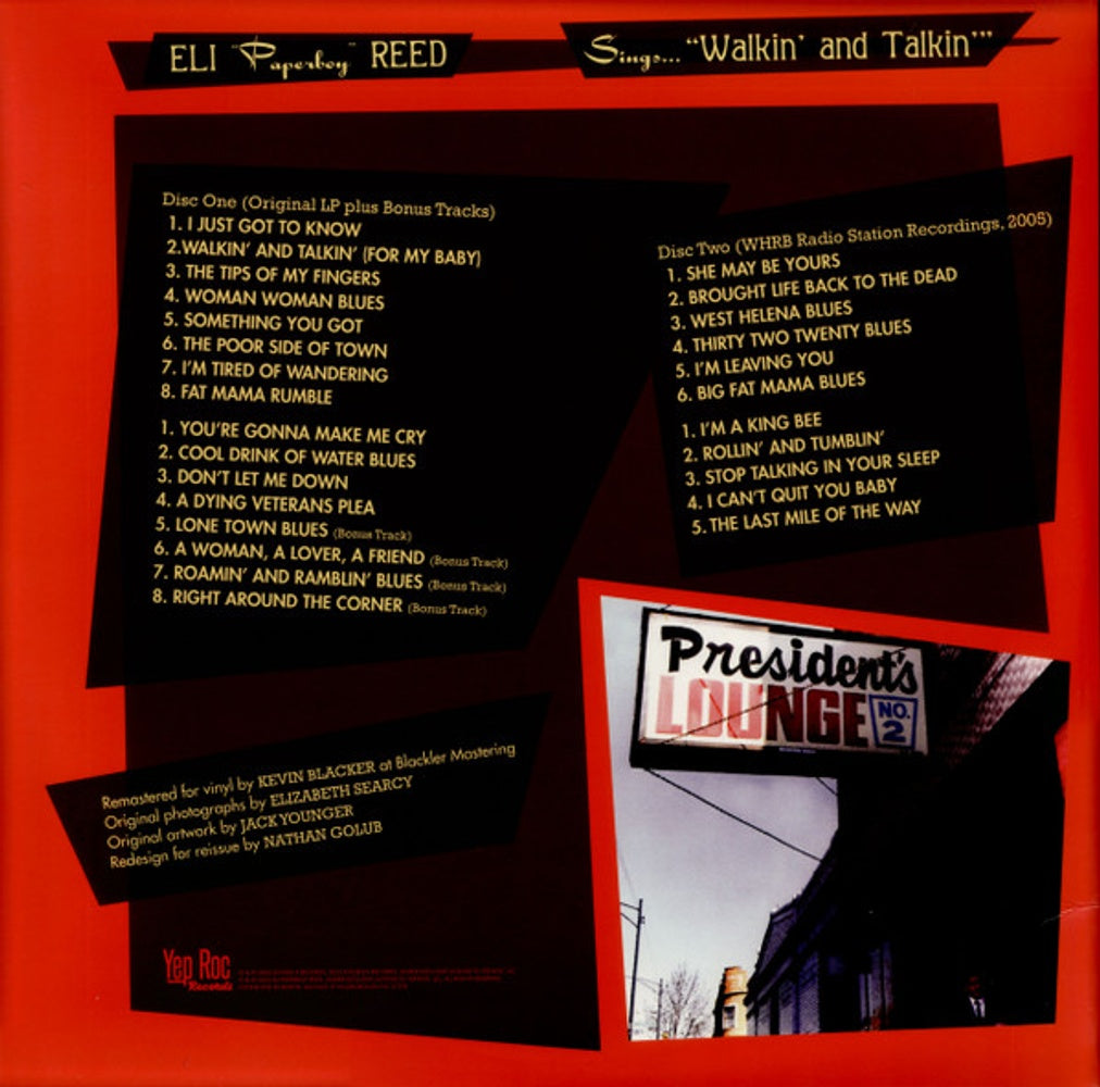 Eli "Paperboy" Reed – Sings Walkin' And Talkin' And Other Smash Hits (2-LP Vinyl) Vinyl Record