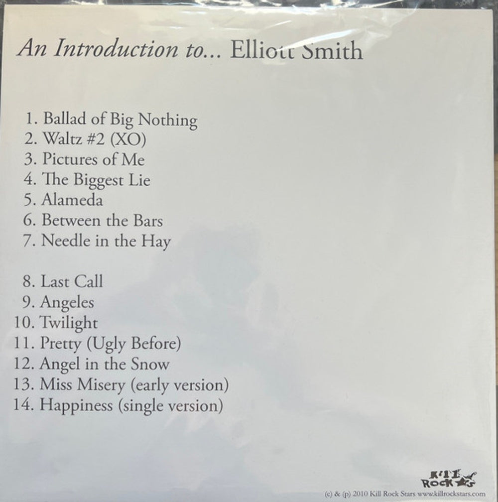 Elliott Smith – Introduction To Elliott Smith (LP Vinyl) Vinyl Record