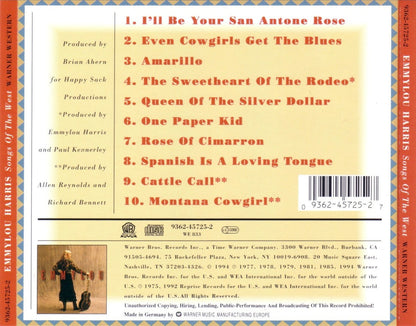 Emmylou Harris – Songs Of The West Music CD