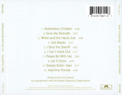 Eric Clapton – 461 Ocean Boulevard Music CD