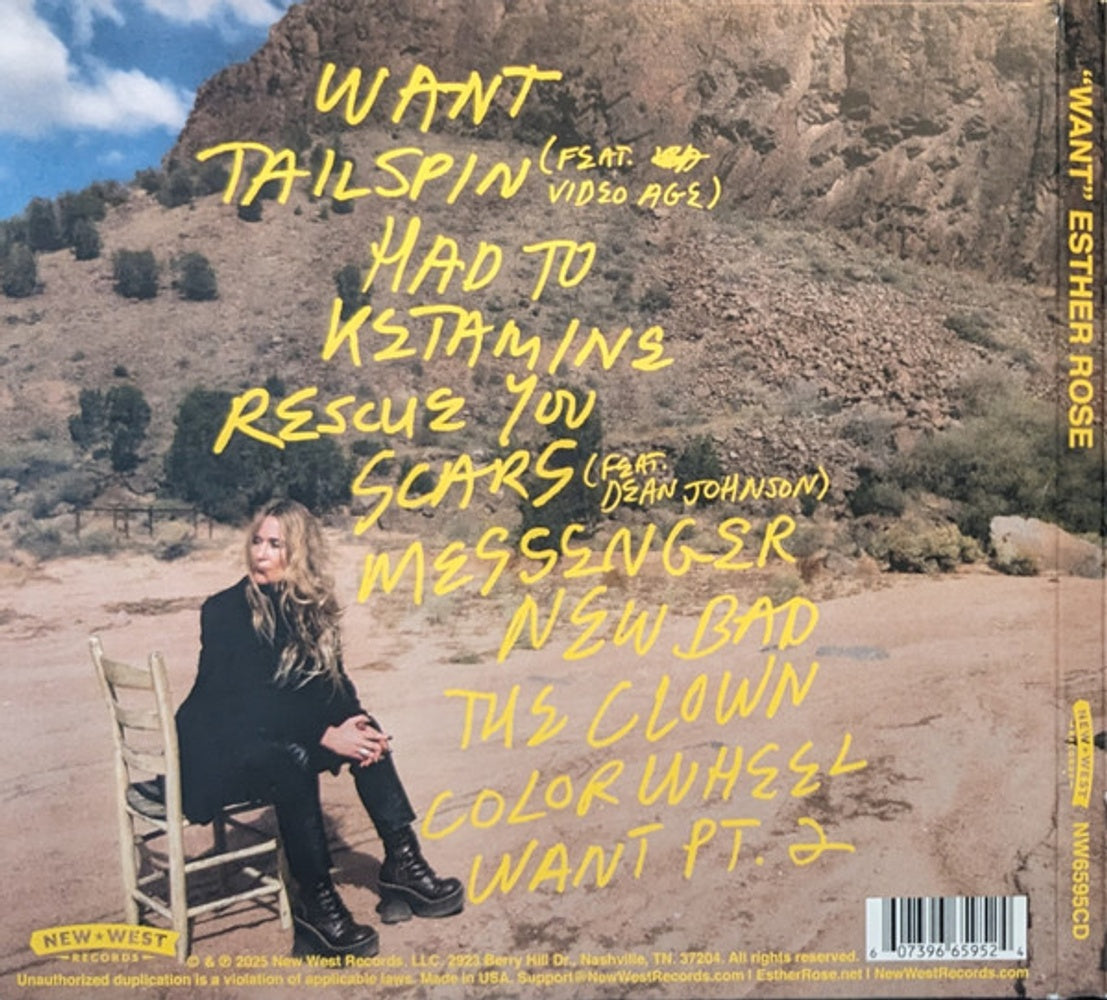 Esther Rose – Want Music CD