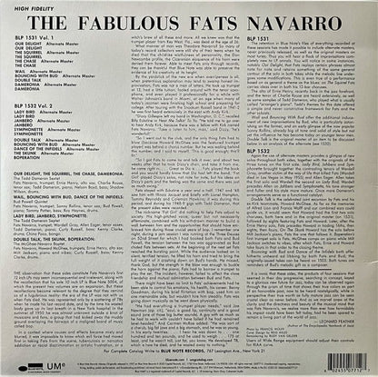 Fats Navarro – The Fabulous Fats Navarro (LP Vinyl) Vinyl Record