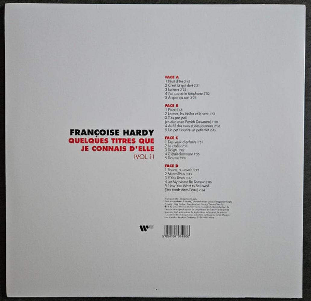 Francoise Hardy – Quelques Titres Que Je Connais (2-LP Vinyl) Vinyl Record