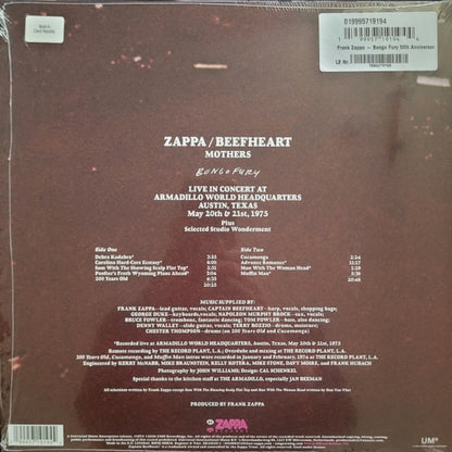 Frank Zappa  / Captain Beefheart / Mothers – Bongo Fury (2-LP Vinyl) Vinyl Record