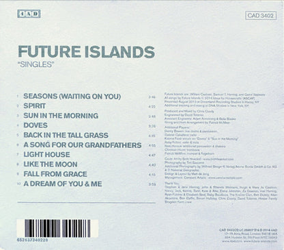 Future Islands – Singles Music CD
