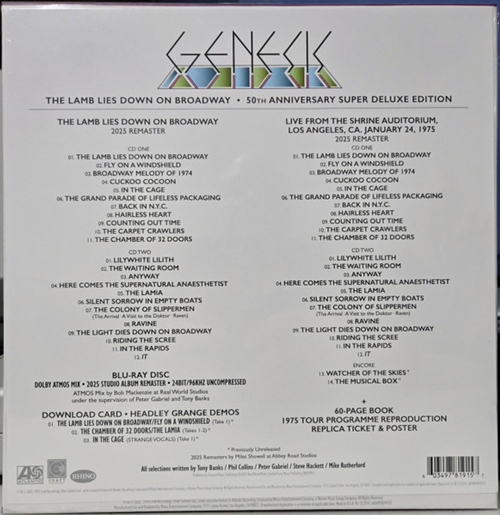 Genesis – Lamb Lies Down On Broadway (4-CD & Blu-ray)