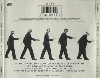 Genesis – Live: The Way We Walk Music CD