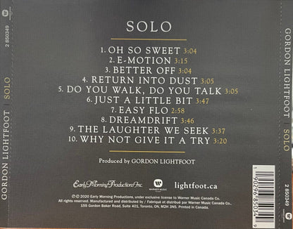 Gordon Lightfoot – Solo Music CD