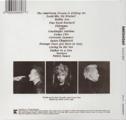 Green Day – Saviors Music CD