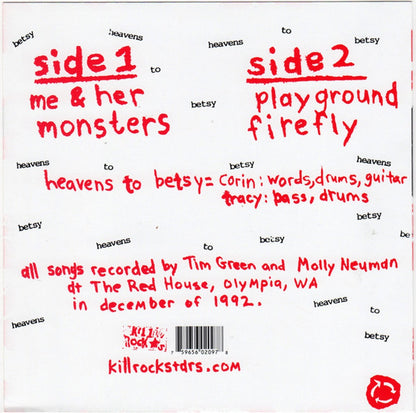 Heavens To Betsy – These Monsters Are Real (7" Vinyl) Vinyl Record
