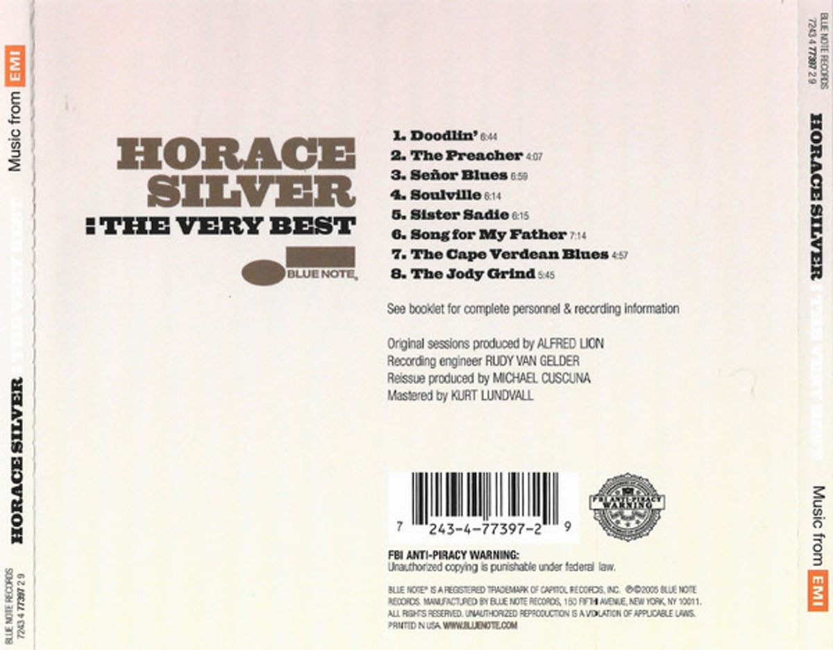Horace Silver – The Very Best Music CD