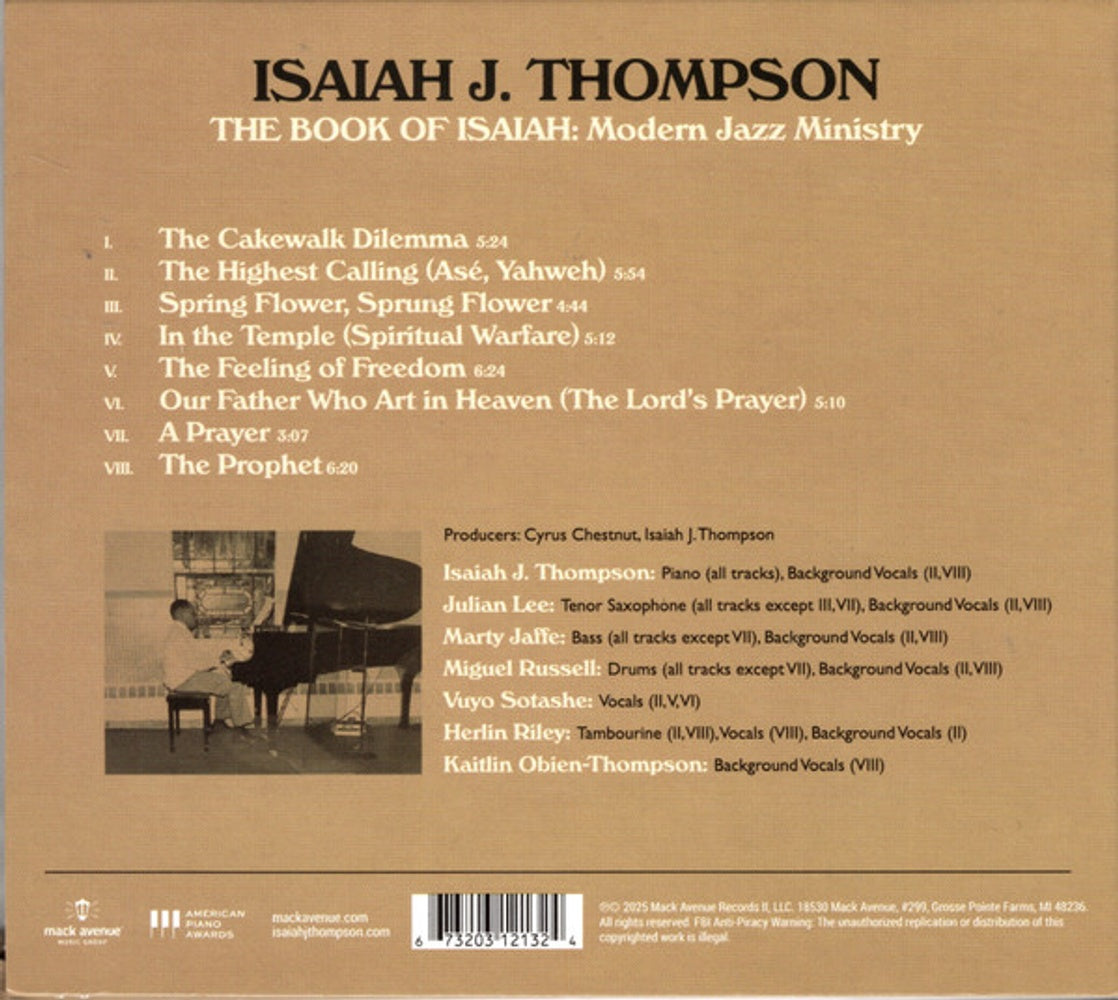 Isaiah J. Thompson  – The Book Of Isaiah: Modern Jazz Ministry Music CD