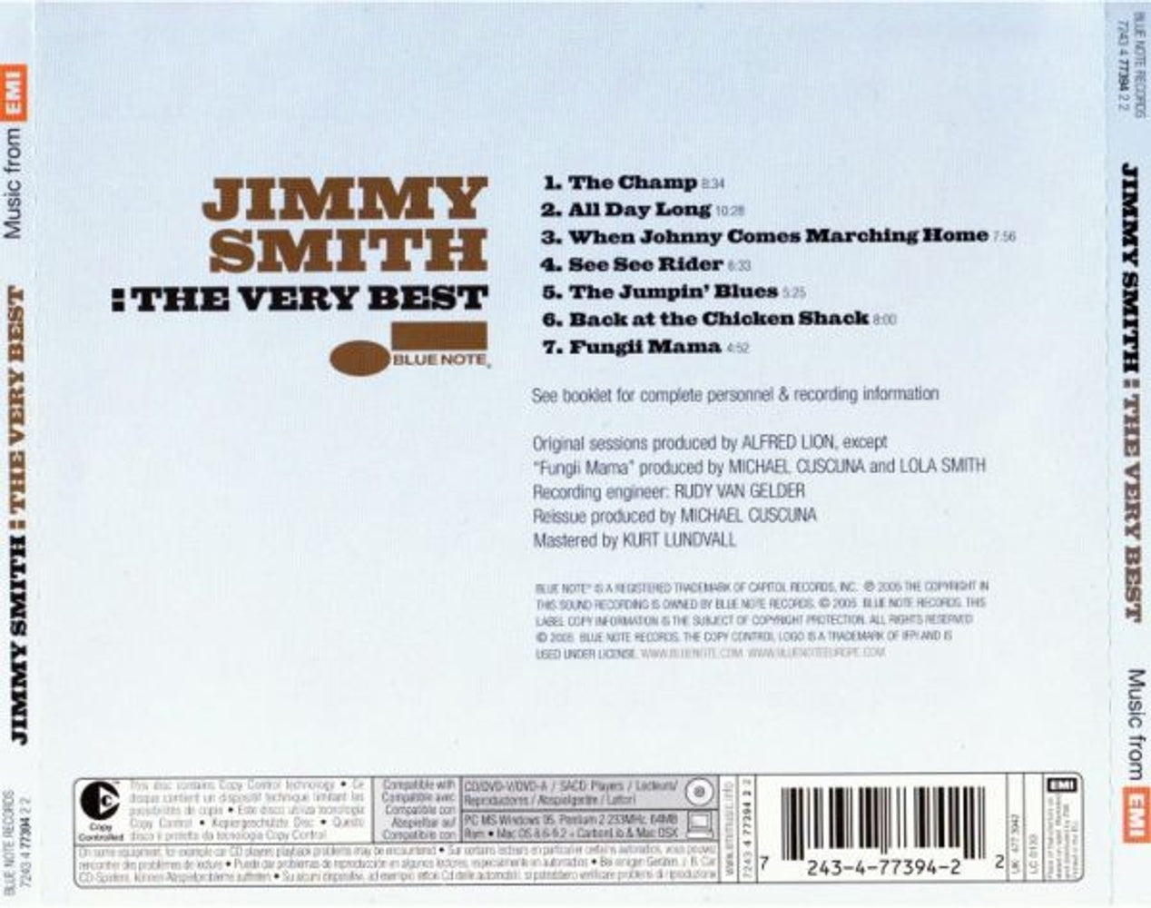 Jimmy Smith – The Very Best Music CD
