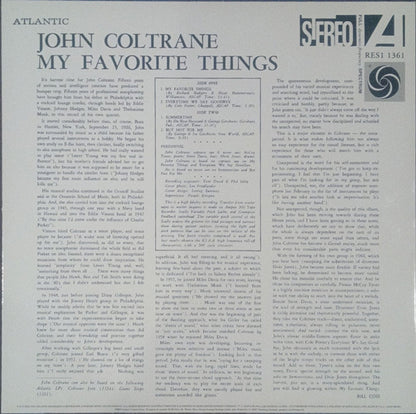 John Coltrane – My Favorite Things (LP Vinyl) Vinyl Record