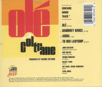 John Coltrane – Ole Coltrane Music CD