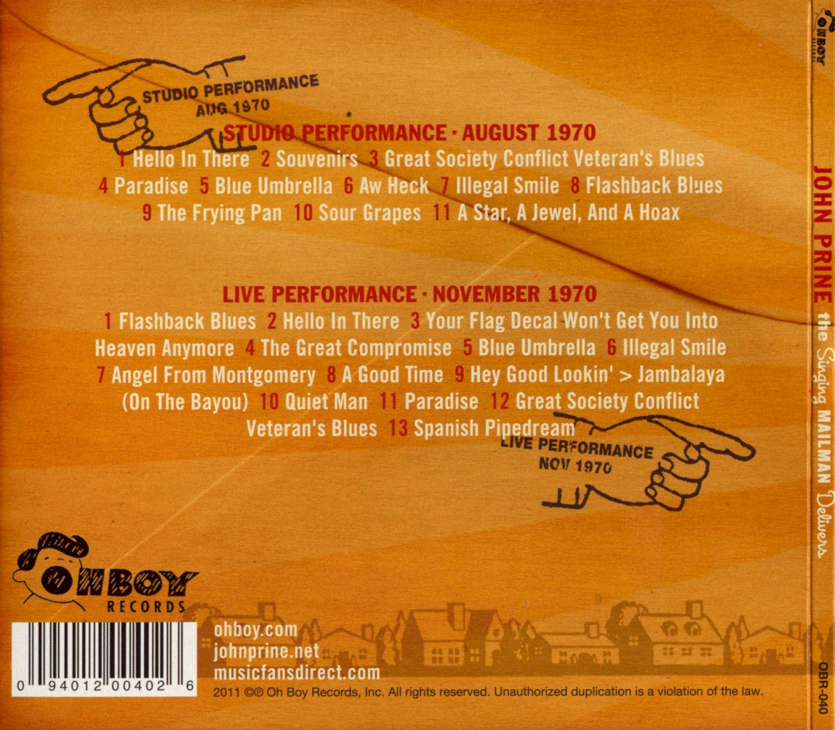 John Prine – The Singing Mailman Delivers (2-CD)