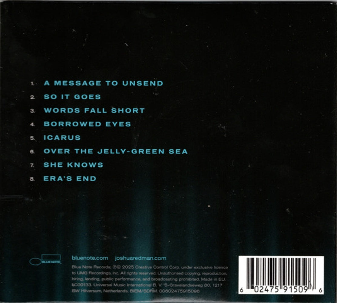 Joshua Redman – Words Fall Short Music CD
