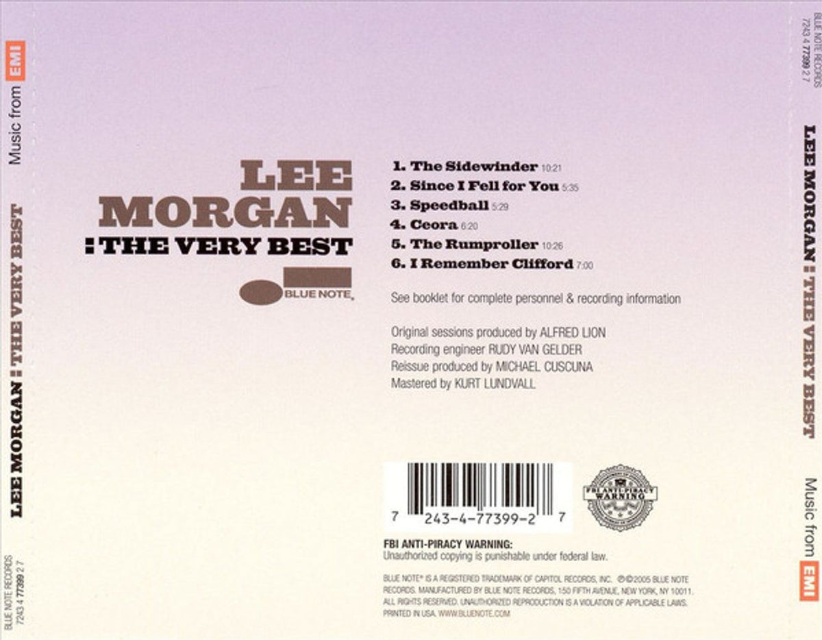 Lee Morgan – The Very Best Music CD