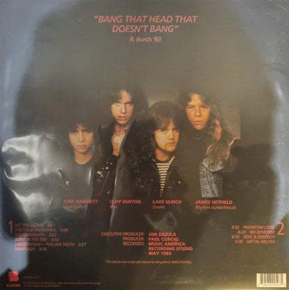 Metallica – Kill 'Em All: Remastered (LP Vinyl) Vinyl Record