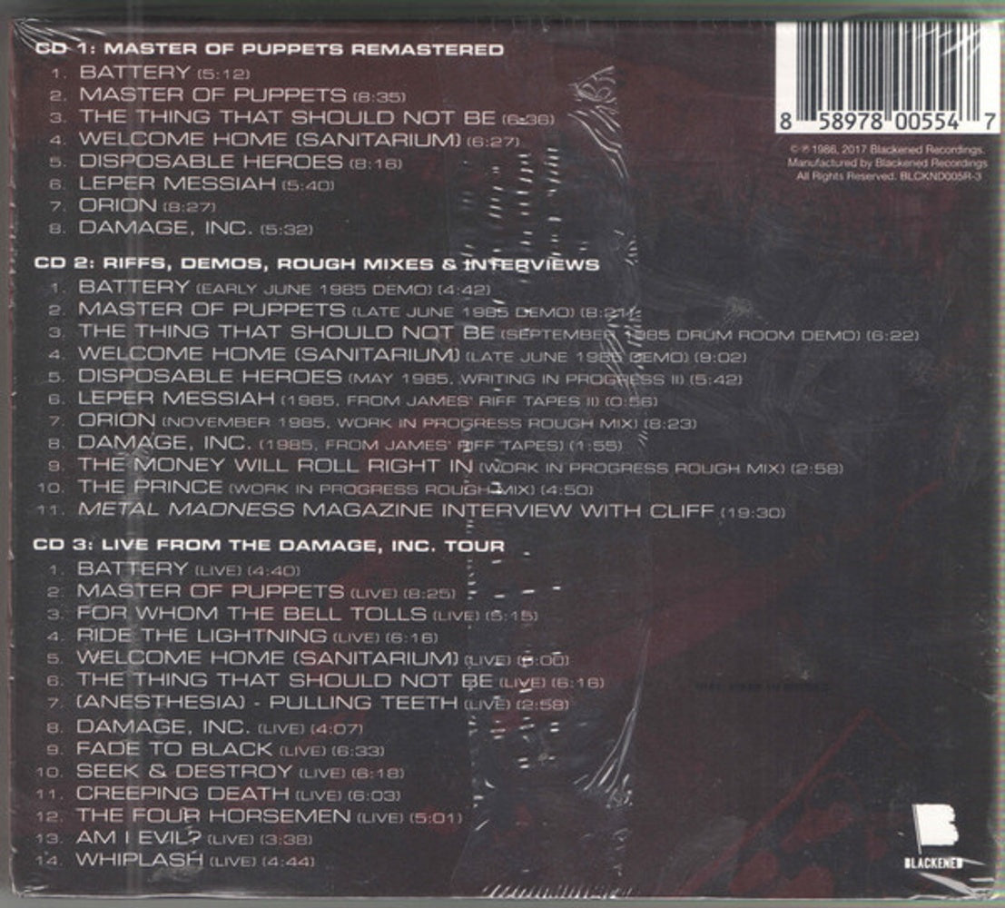 Metallica – Master Of Puppets (3-CD)