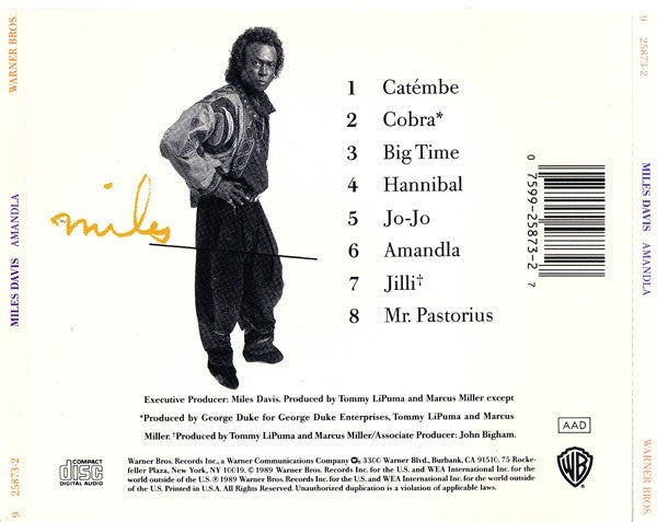 Miles Davis – Amandla Music CD