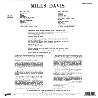 Miles Davis – Volume 2 (LP Vinyl) Vinyl Record