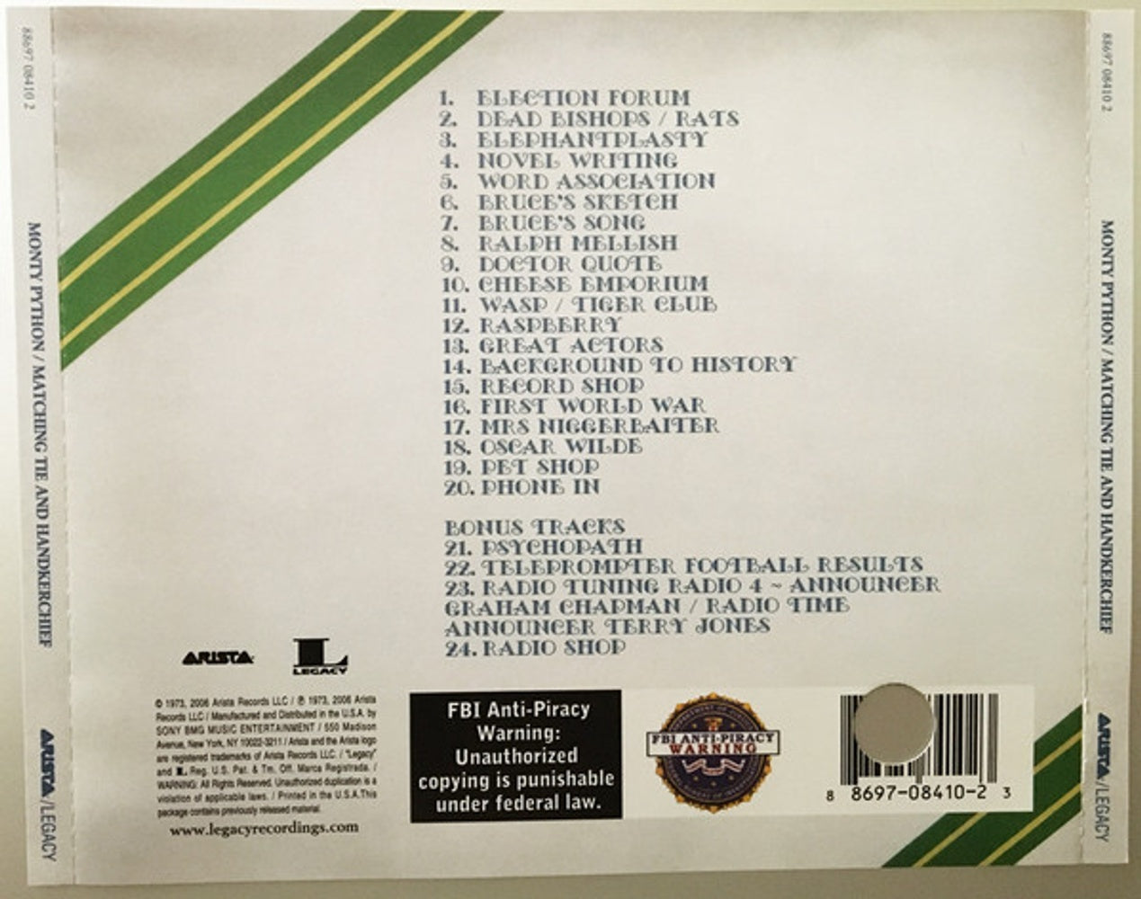 Monty Python – Matching Tie & Handkerchief Music CD