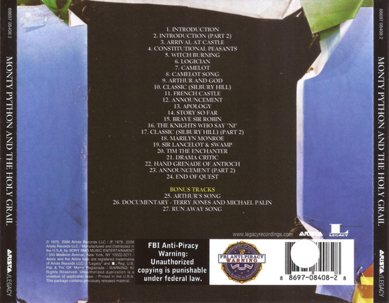 Monty Python – Monty Python's Holy Grail Music CD