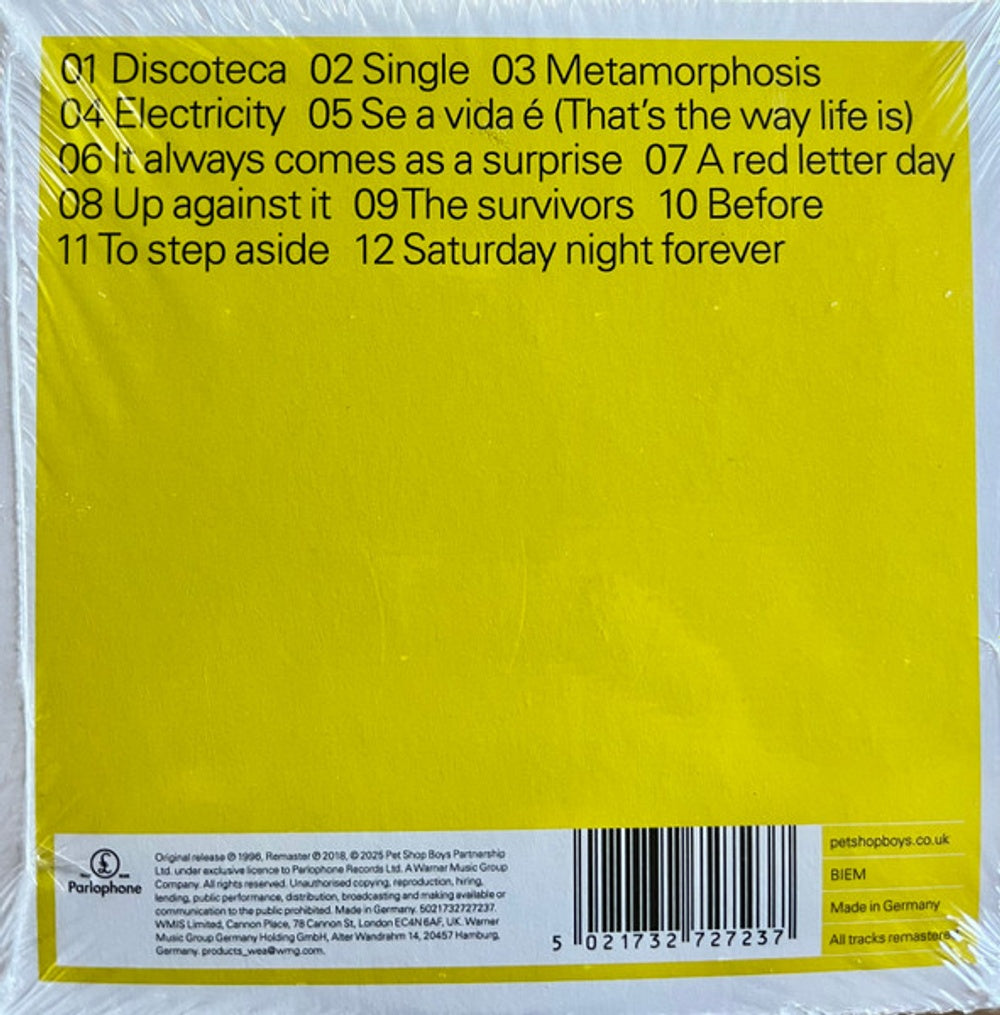 Pet Shop Boys – Bilingual Music CD