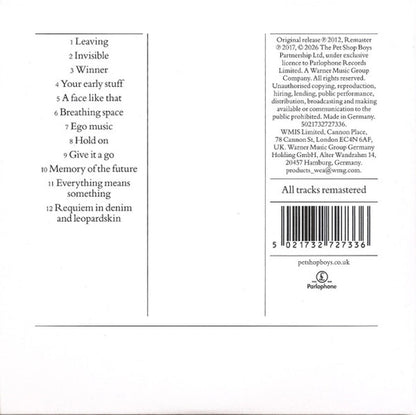 Pet Shop Boys – Elysium Music CD