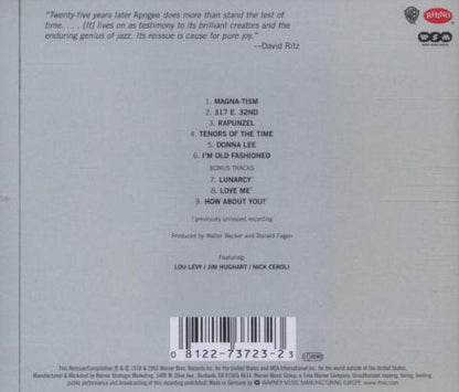 Pete Christlieb – Apogee Music CD