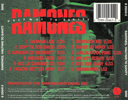 Ramones – Halfway To Sanity Music CD