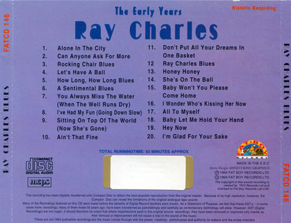 Ray Charles – Early Years Music CD
