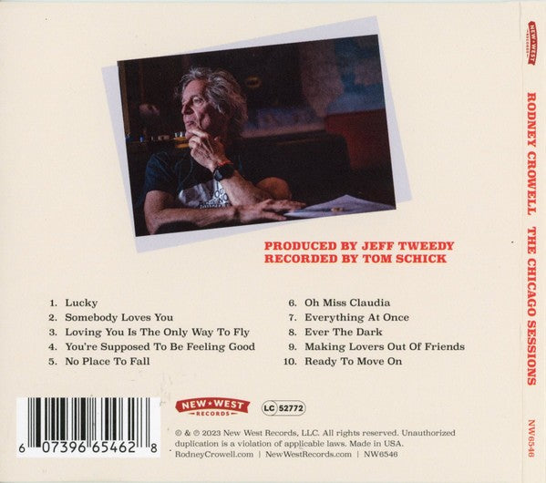 Rodney Crowell – The Chicago Sessions Music CD