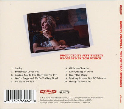 Rodney Crowell – The Chicago Sessions Music CD