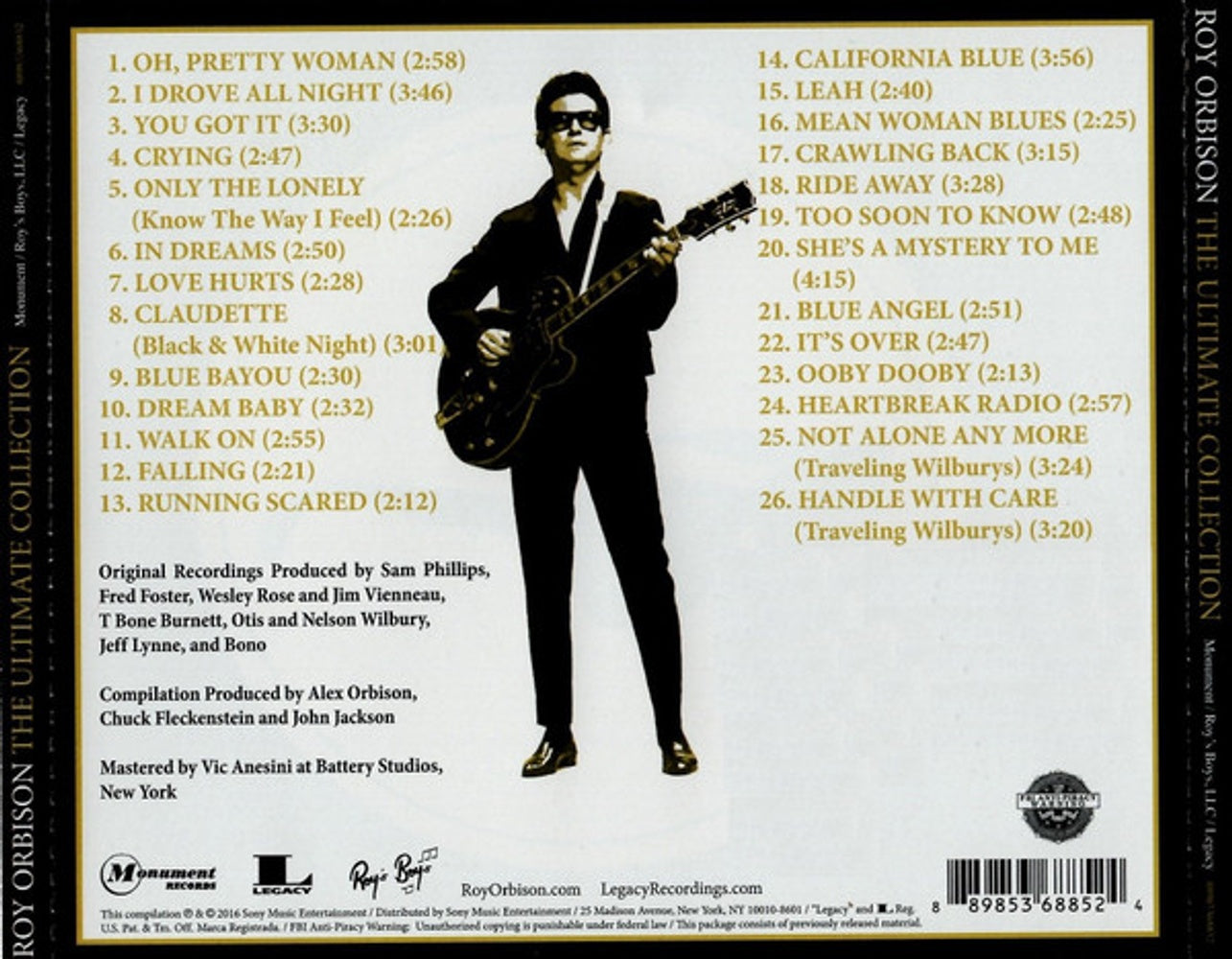 Roy Orbison – The Ultimate Collection Music CD