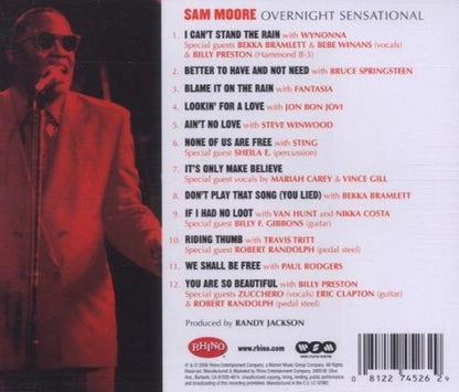 Sam Moore – Overnight Sensational Music CD