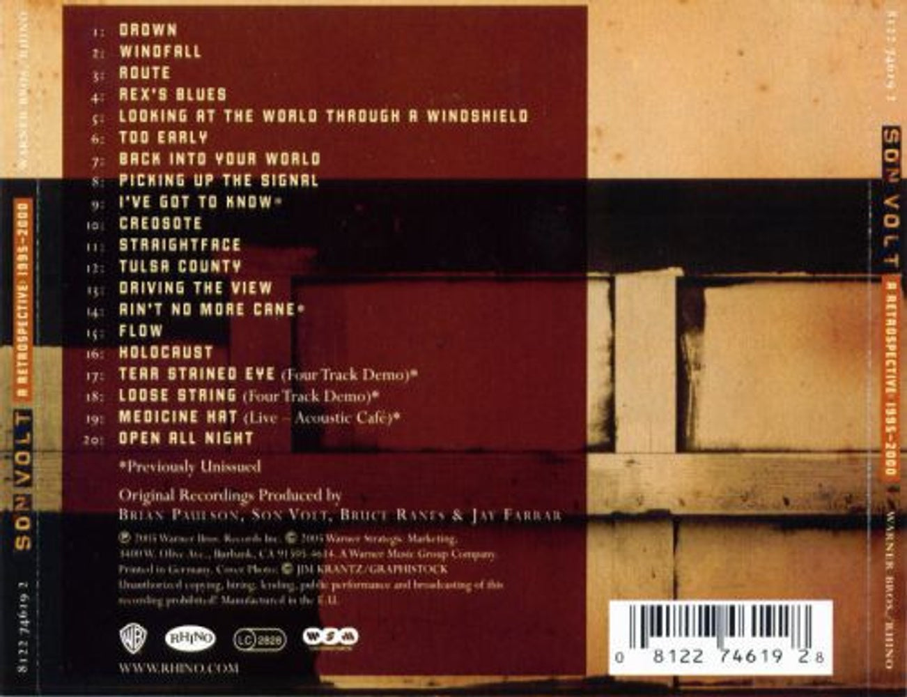 Son Volt – Retrospective: 1995-2000 Music CD