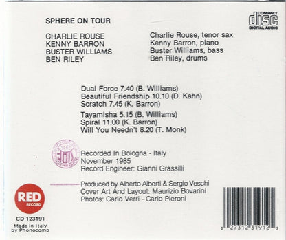 Sphere – On Tour Music CD