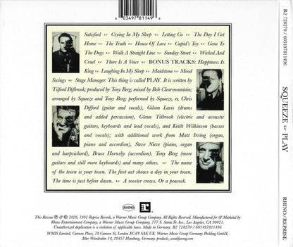 Squeeze – Play Music CD