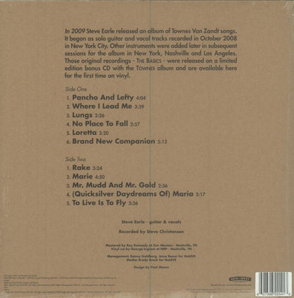 Steve Earle – Townes: The Basics (LP Vinyl) Vinyl Record