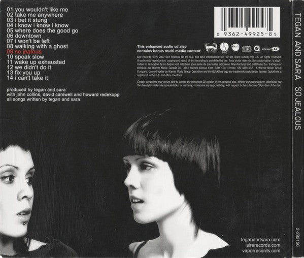 Tegan and Sara – So Jealous Music CD