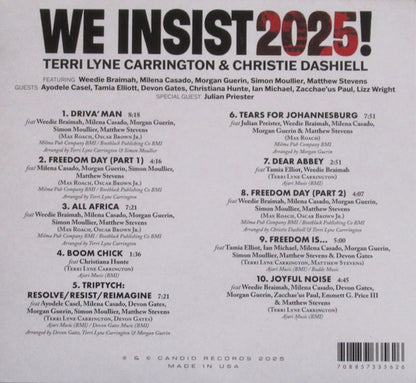Terri Lyne Carrington & Christie Dashiell – We Insist Music CD