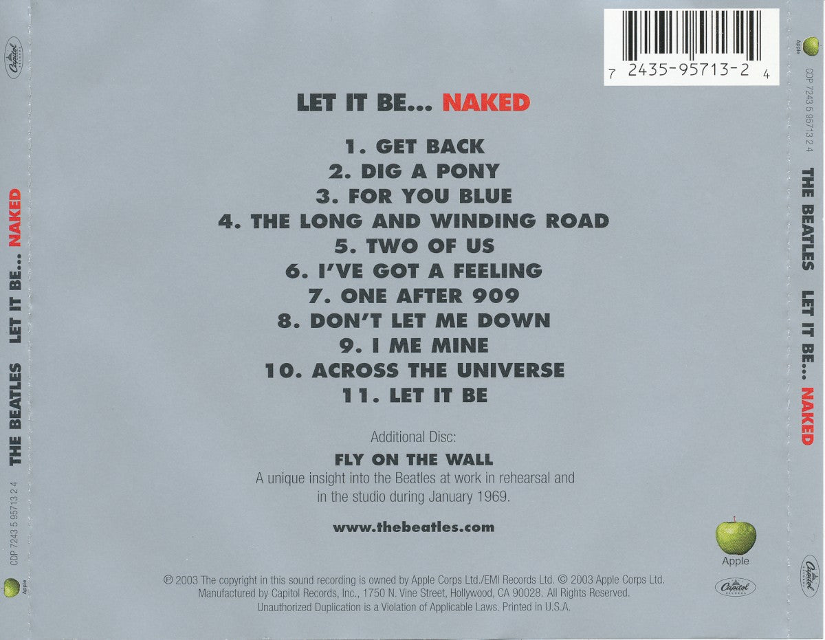 The Beatles – Let It Be Naked Music CD